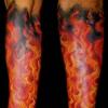 Значение татуировки огонь Тату огонь или пламя на руке